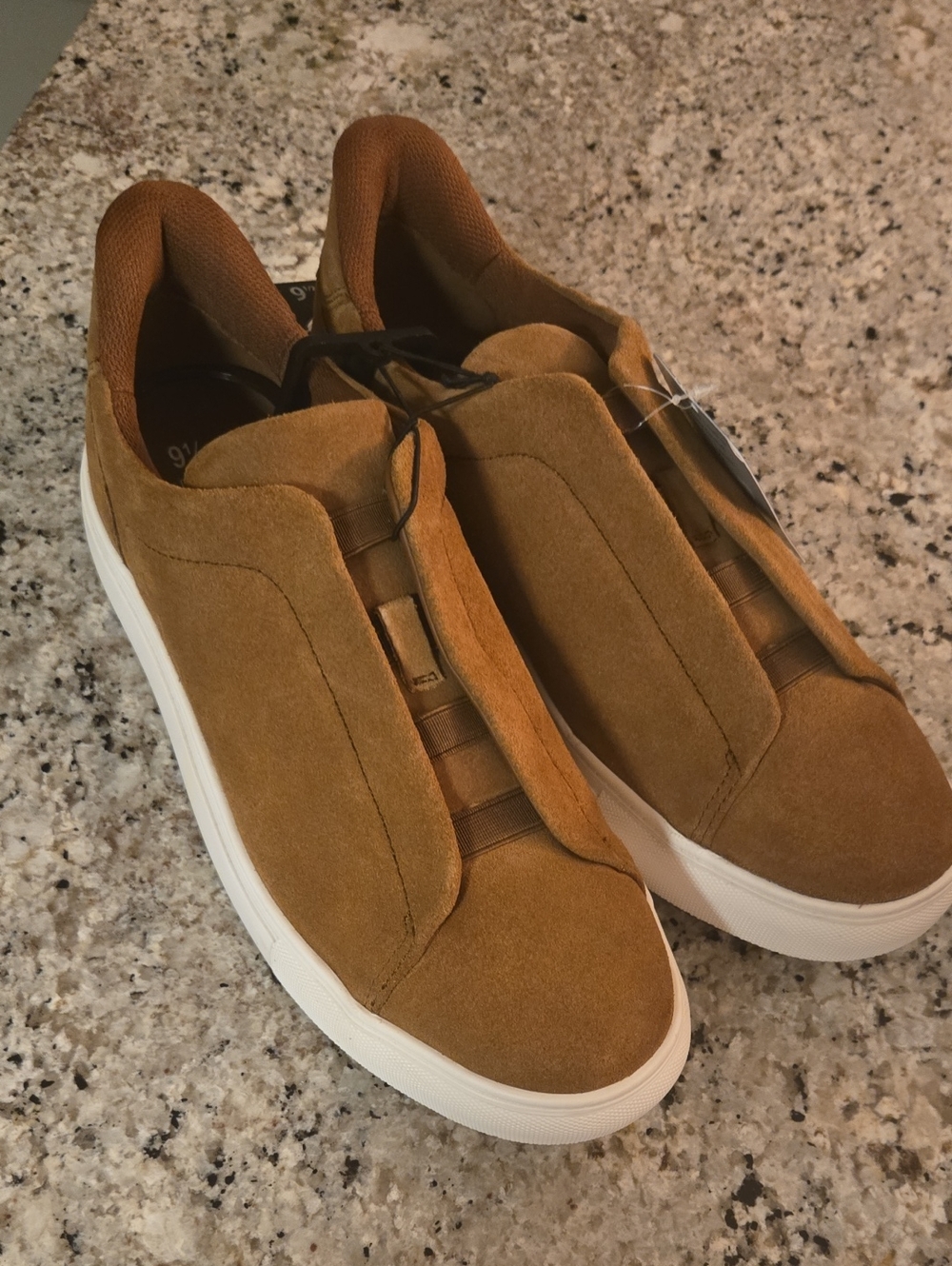 Men's Casual Suede Slip-On Sneakers β Brown
